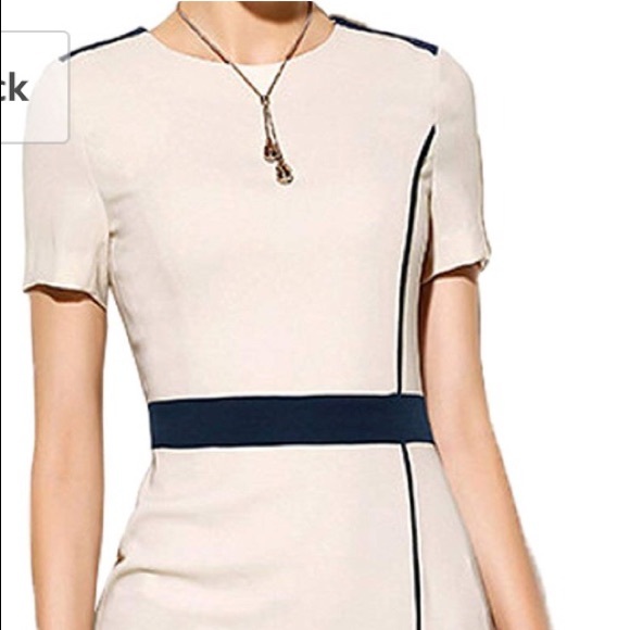 Woosunze Dresses & Skirts - Short Sleeve Colorblock Slim Bodycon Pencil Dress